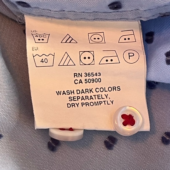 Men’s Tommy Hilfiger Dress Shirt 15 1/2, 32/33 Medium - Picture 7 of 7